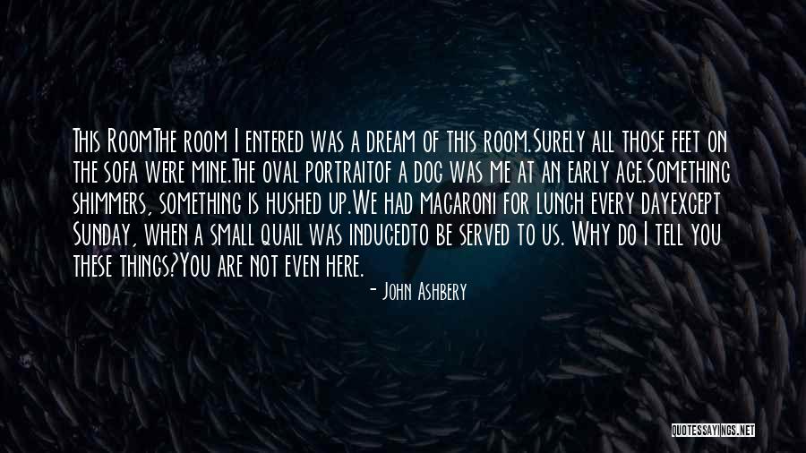 Small Dog Quotes By John Ashbery Small Dog Quotes By John Ashbery
