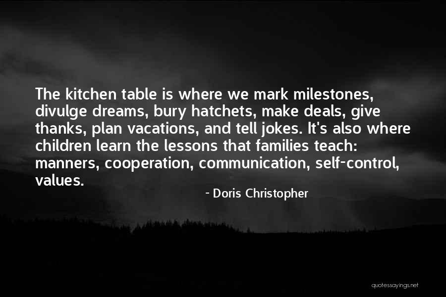 Small Families Quotes By Doris Christopher