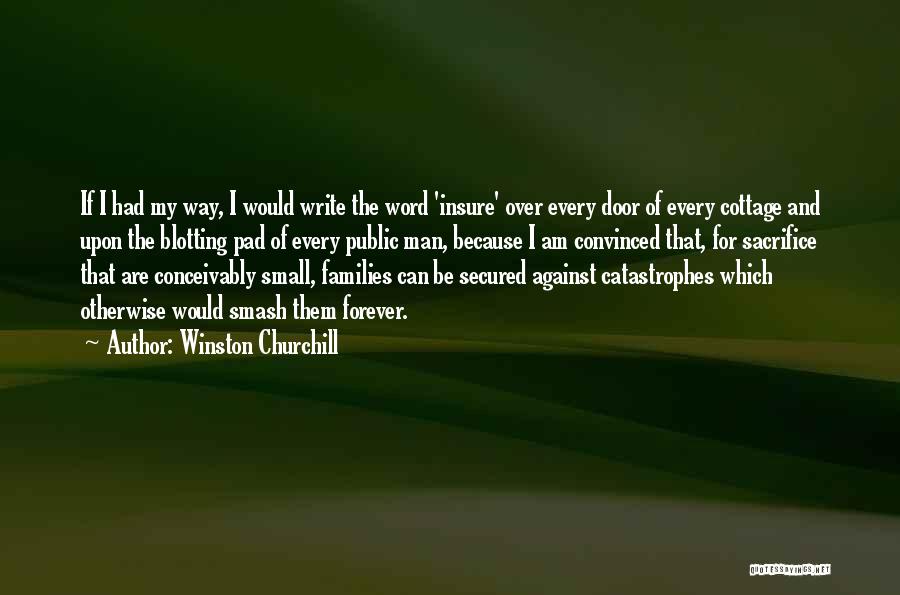 Small Families Quotes By Winston Churchill