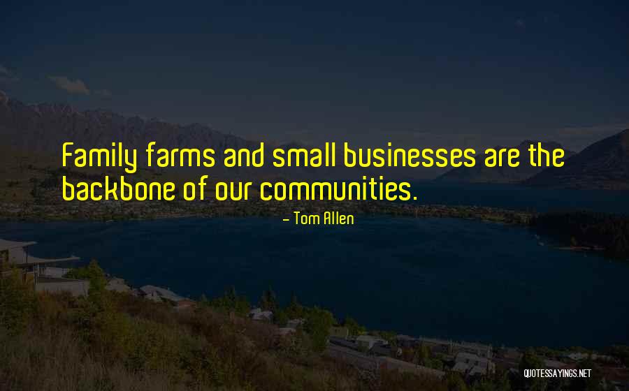 Small Family Business Quotes By Tom Allen