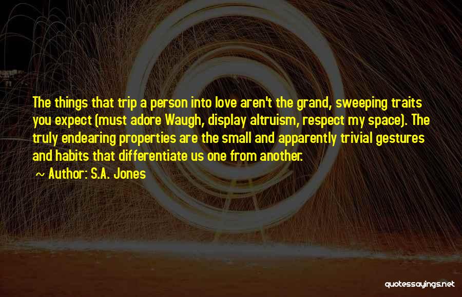 Small Gestures Quotes By S.A. Jones