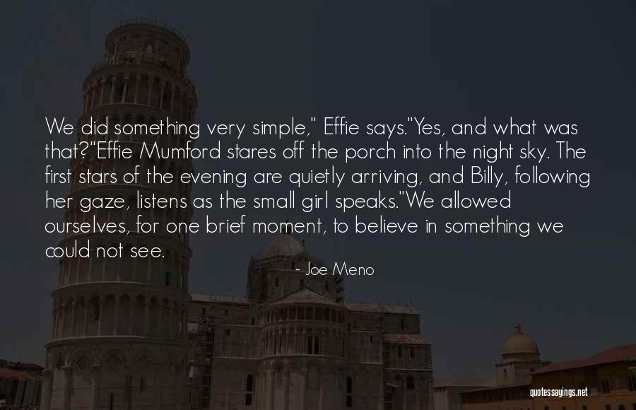 Small Girl Quotes By Joe Meno