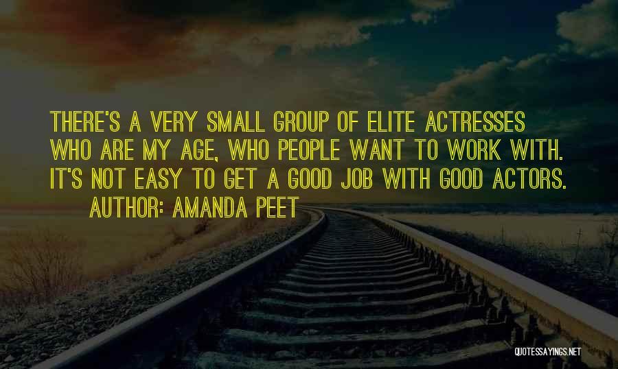 Small Group Work Quotes By Amanda Peet