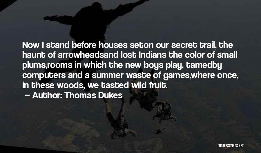 Small Houses Quotes By Thomas Dukes
