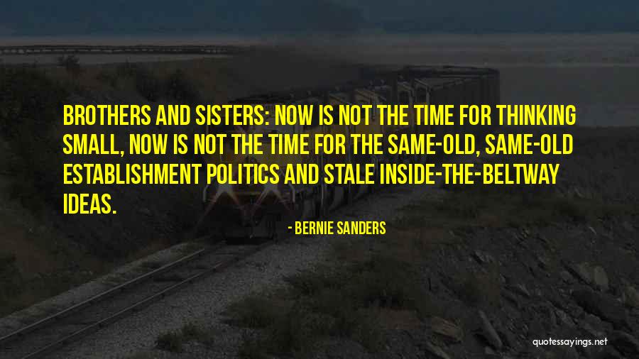 Small Ideas Quotes By Bernie Sanders Small Ideas Quotes By Bernie Sanders
