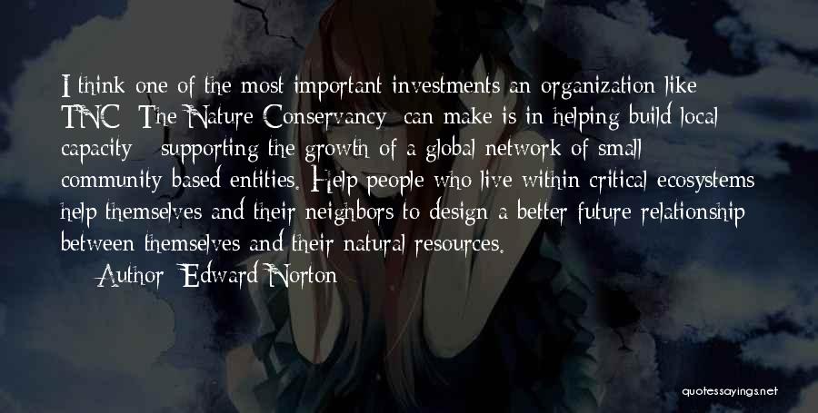 Small In Nature Quotes By Edward Norton