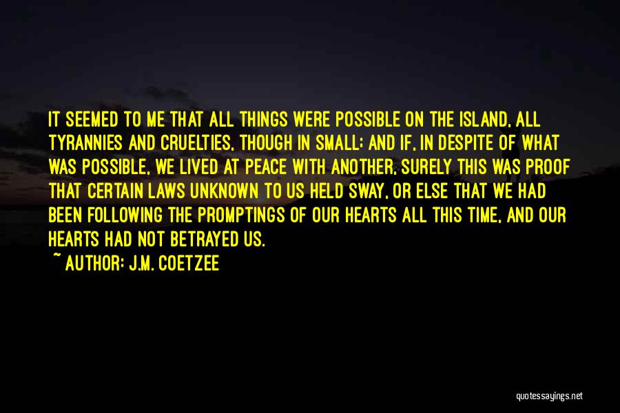 Small Island Quotes By J.M. Coetzee