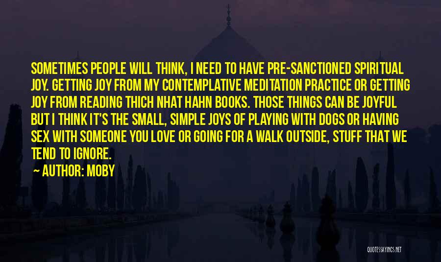 Small Joys Quotes By Moby