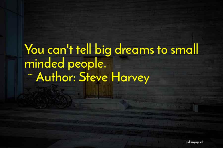 Small Minded Quotes By Steve Harvey