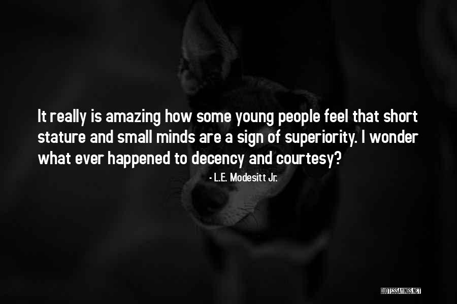 Small Minds Quotes By L.E. Modesitt Jr.