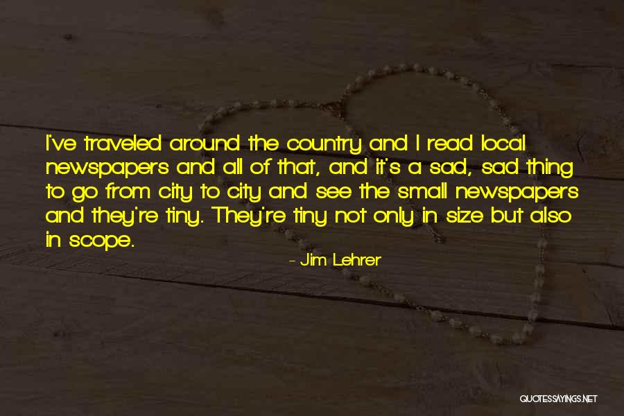 Small N Sad Quotes By Jim Lehrer Small N Sad Quotes By Jim Lehrer