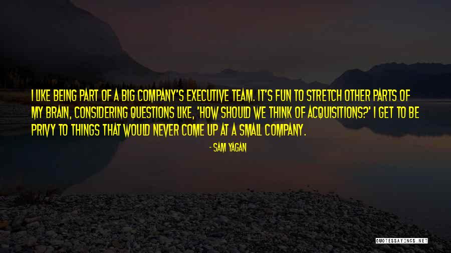 Small Parts Quotes By Sam Yagan Small Parts Quotes By Sam Yagan