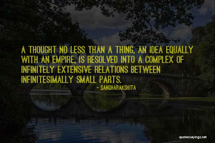 Small Parts Quotes By Sangharakshita