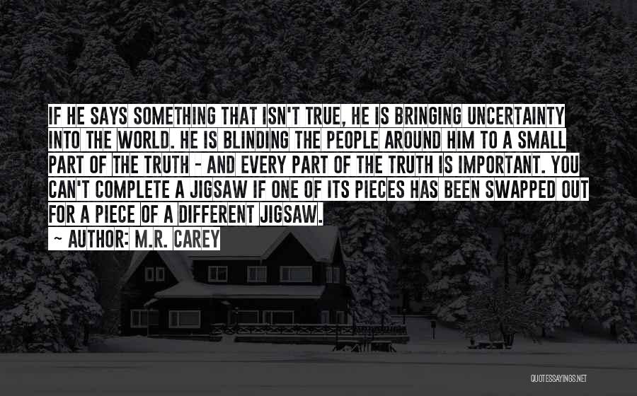 Small Piece Quotes By M.R. Carey
