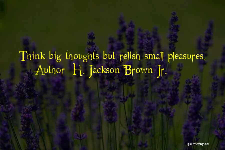 Small Pleasures Quotes By H. Jackson Brown Jr.