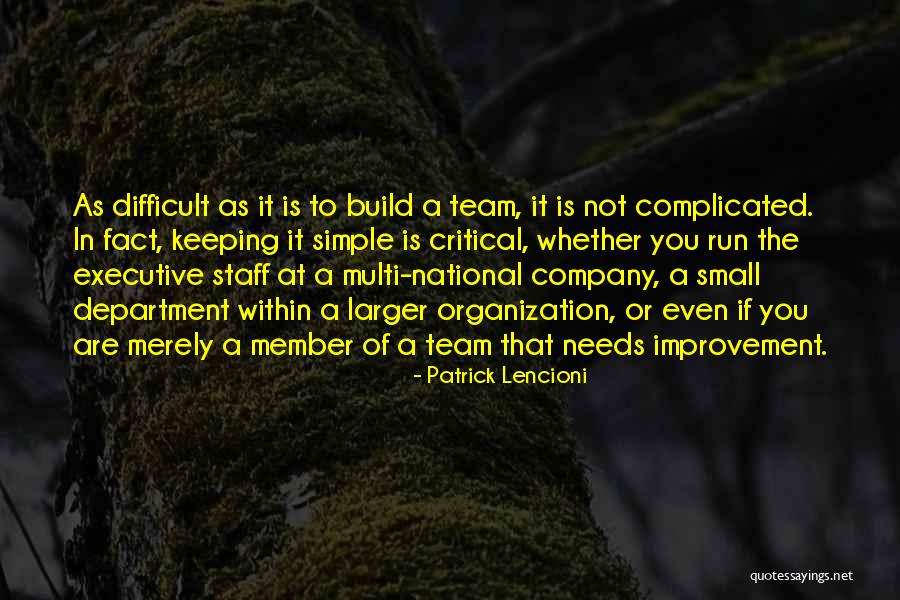 Small Simple Quotes By Patrick Lencioni Small Simple Quotes By Patrick Lencioni