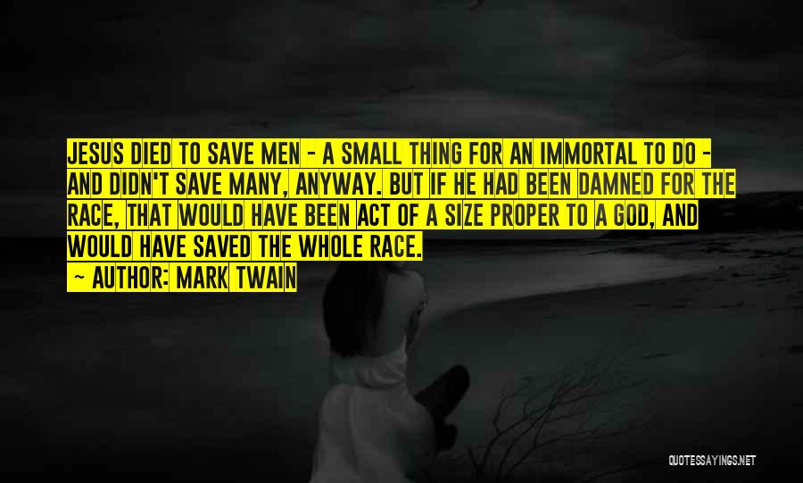 Small Size Quotes By Mark Twain