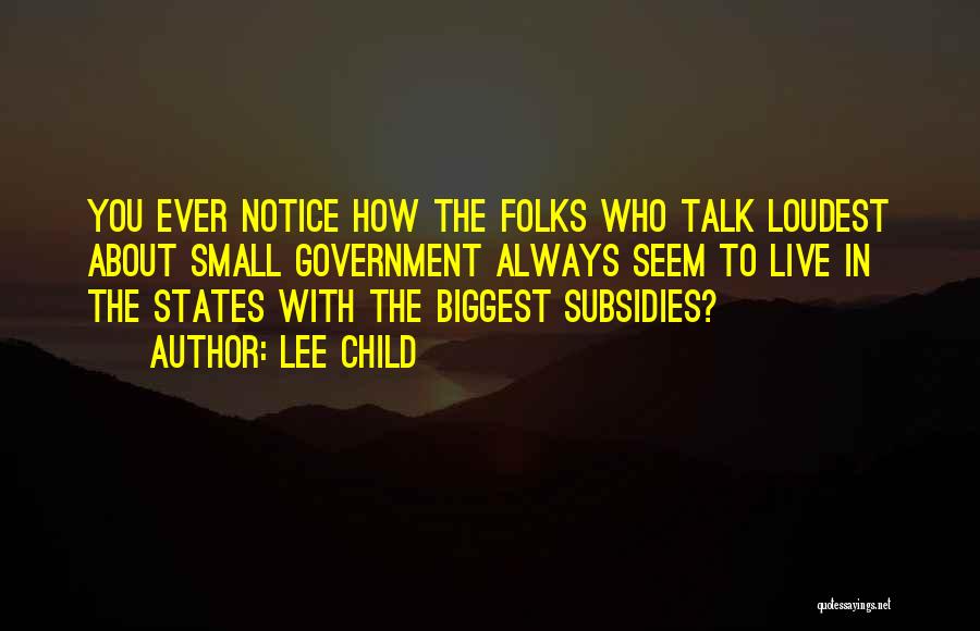 Small States Quotes By Lee Child