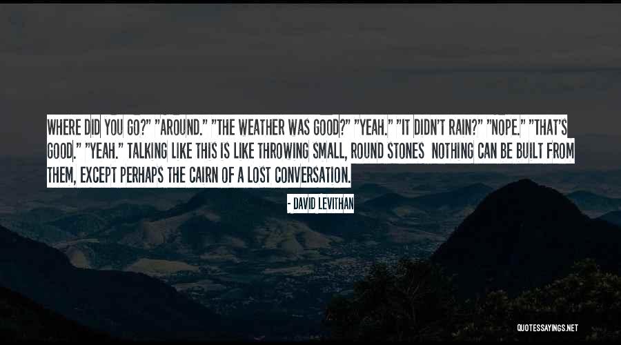 Small Stones With Quotes By David Levithan Small Stones With Quotes By David Levithan