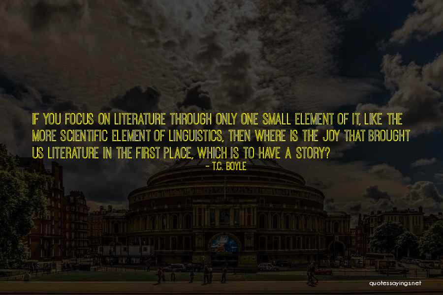 Small Stories Quotes By T.C. Boyle Small Stories Quotes By T.C. Boyle