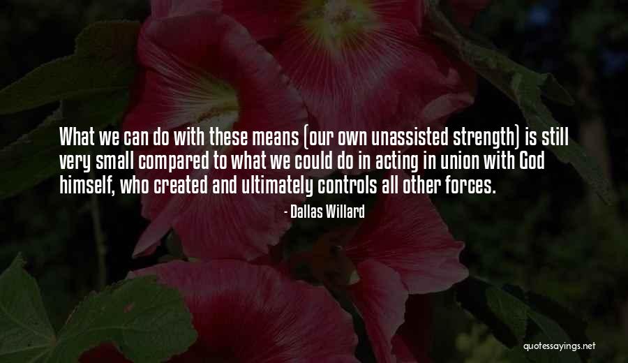 Small Strength Quotes By Dallas Willard Small Strength Quotes By Dallas Willard