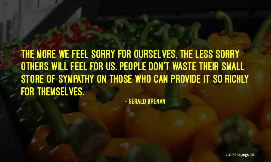 Small Sympathy Quotes By Gerald Brenan Small Sympathy Quotes By Gerald Brenan