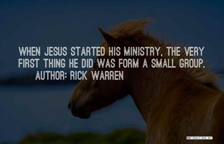 Small Thing Quotes By Rick Warren