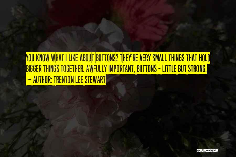 Small Things Are Important Quotes By Trenton Lee Stewart