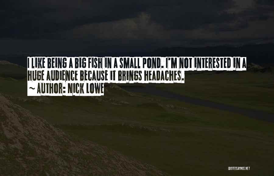 Small Things Being Big Quotes By Nick Lowe
