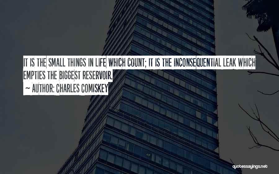 Small Things Count Quotes By Charles Comiskey