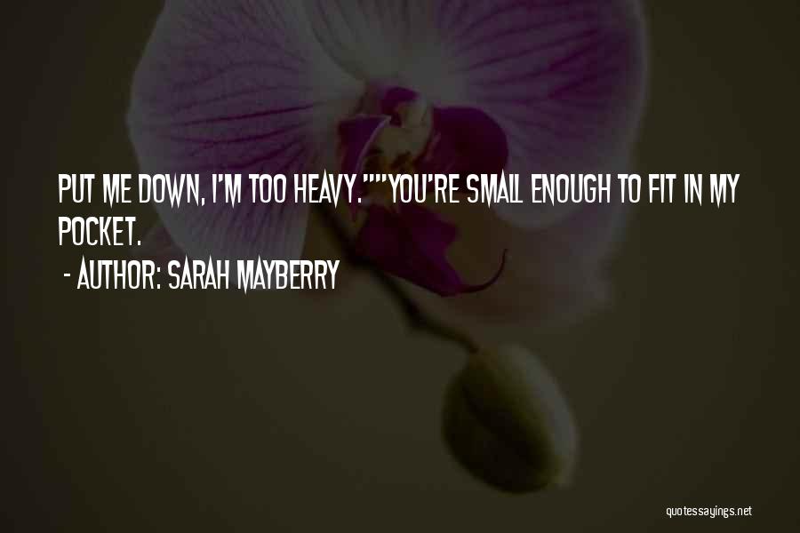 Small Things Funny Quotes By Sarah Mayberry