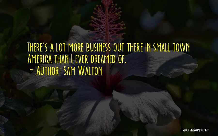 Small Town America Quotes By Sam Walton