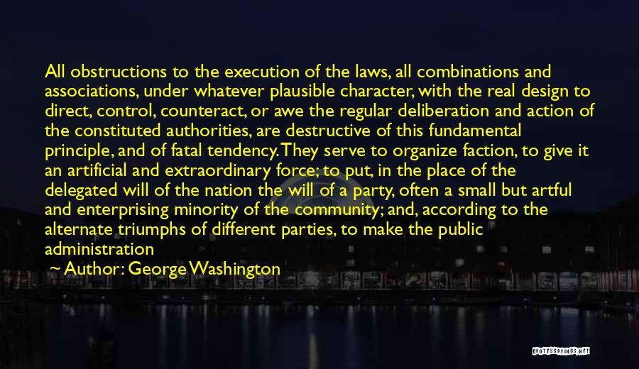 Small Triumphs Quotes By George Washington