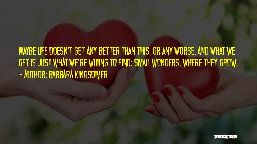 Small Wonders Quotes By Barbara Kingsolver