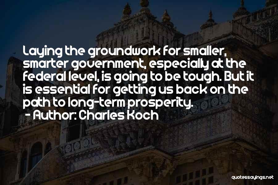 Smaller Government Quotes By Charles Koch