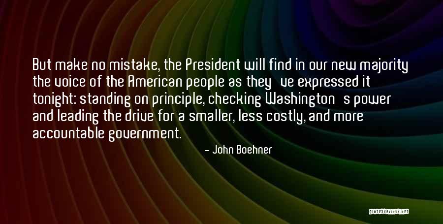 Smaller Government Quotes By John Boehner