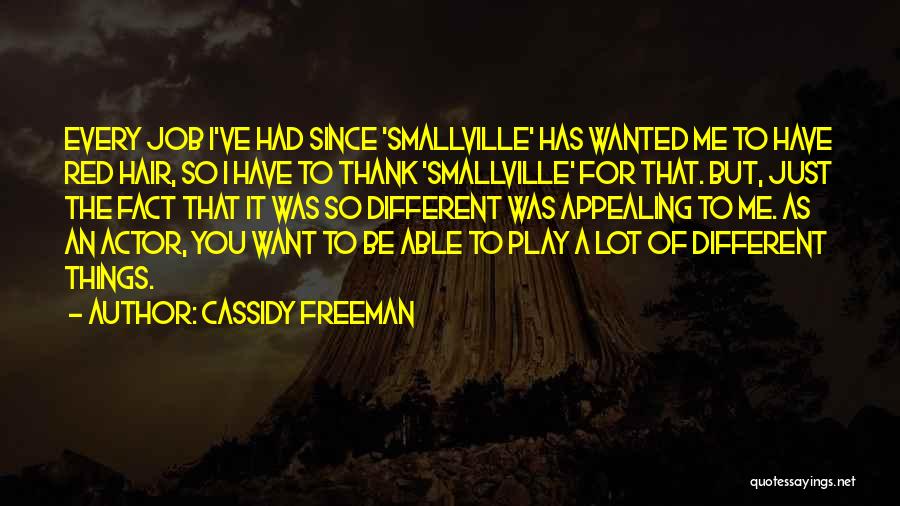 Smallville Quotes By Cassidy Freeman