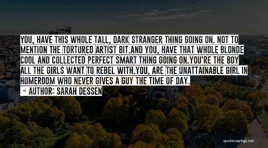 Smart Blonde Quotes By Sarah Dessen