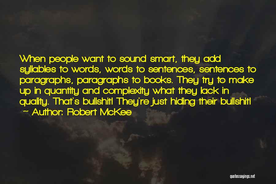 Smart Book Quotes By Robert McKee