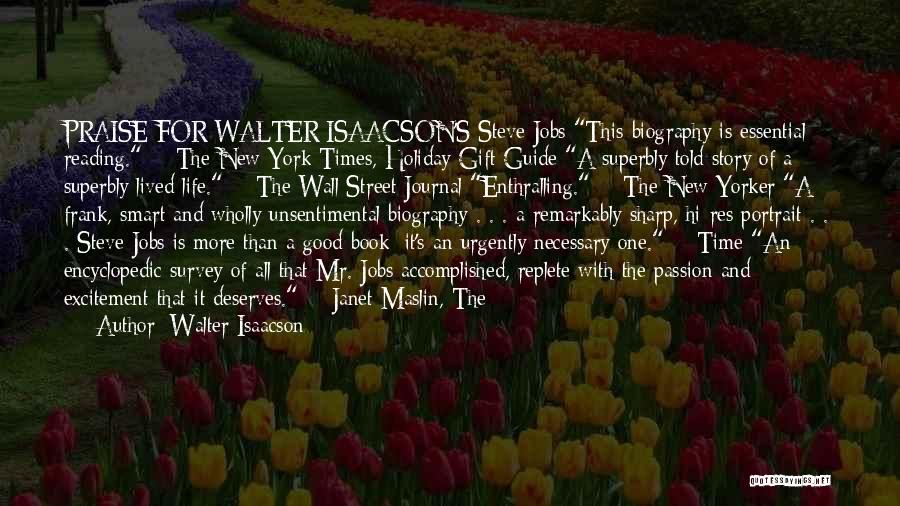 Smart Book Quotes By Walter Isaacson