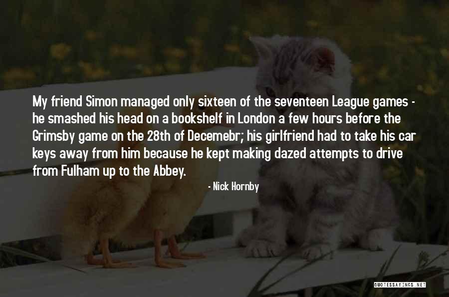 Smashed Up Car Quotes By Nick Hornby Smashed Up Car Quotes By Nick Hornby
