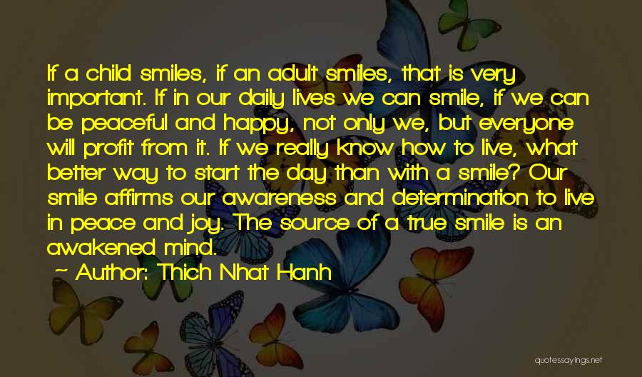 Smile And Live Happy Quotes By Thich Nhat Hanh