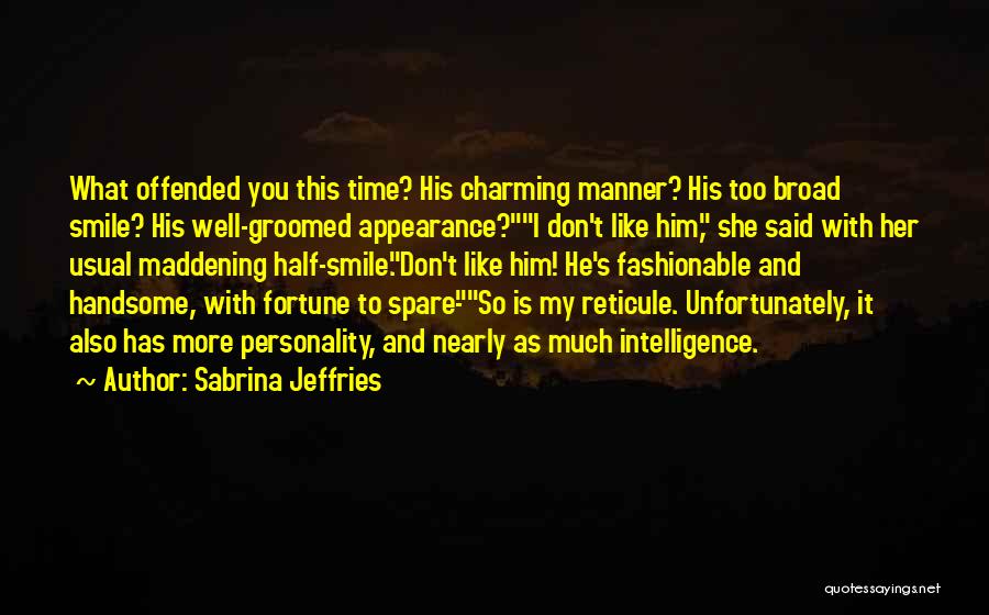 Smile And Personality Quotes By Sabrina Jeffries