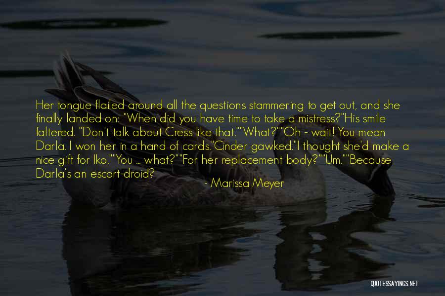 Smile Because Quotes By Marissa Meyer Smile Because Quotes By Marissa Meyer