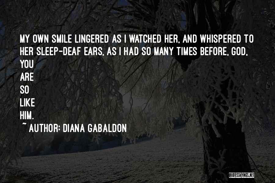 Smile Before You Sleep Quotes By Diana Gabaldon