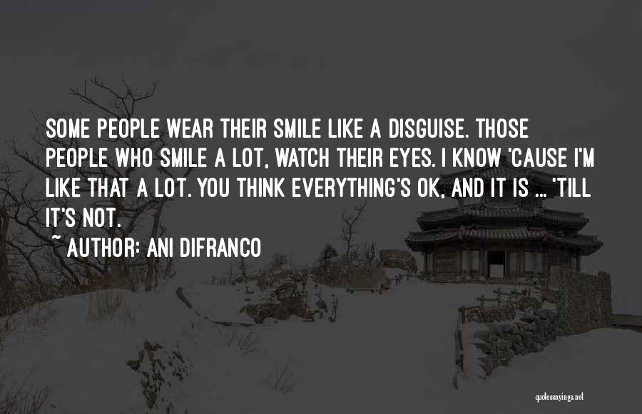 Smile Disguise Quotes By Ani DiFranco