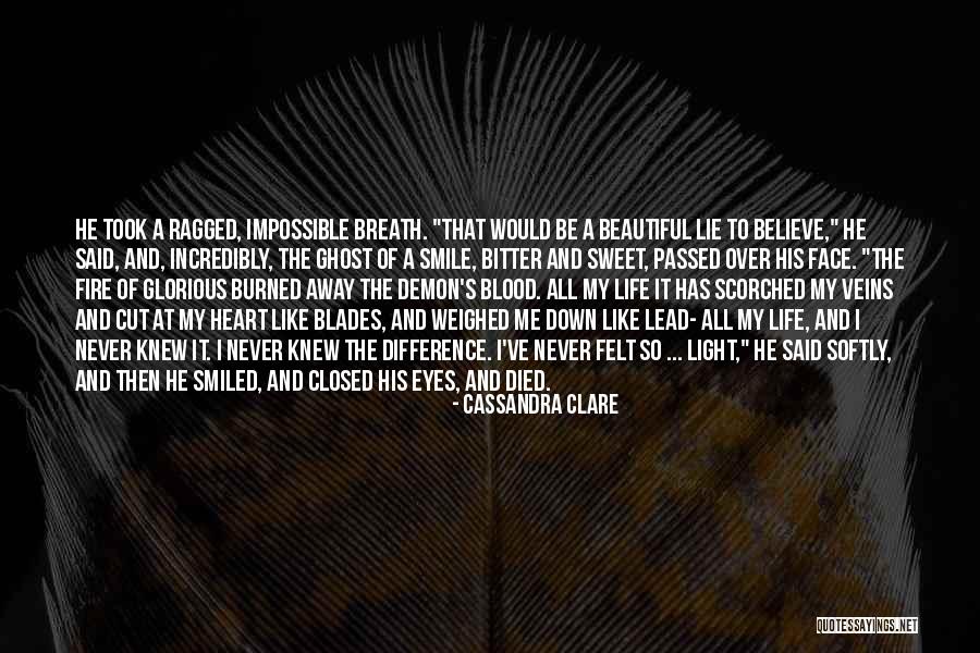 Smile Eyes Closed Quotes By Cassandra Clare Smile Eyes Closed Quotes By Cassandra Clare