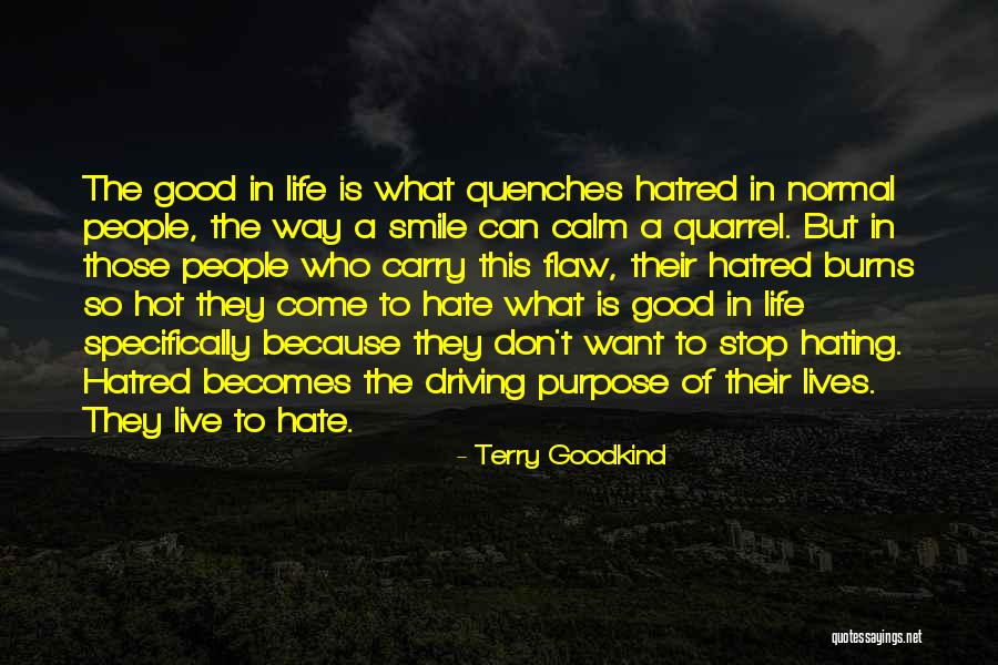 Smile Life Is Good Quotes By Terry Goodkind Smile Life Is Good Quotes By Terry Goodkind