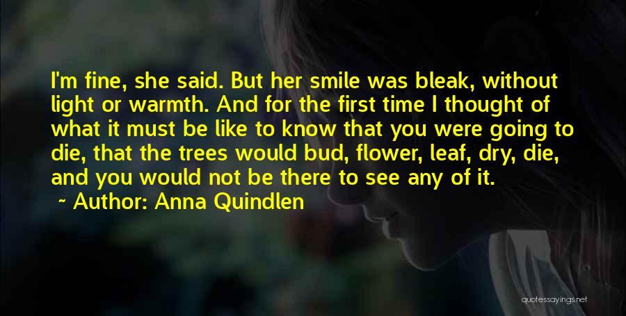 Smile Like Flower Quotes By Anna Quindlen