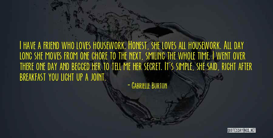 Smiling And Moving On Quotes By Gabrielle Burton